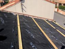 Réfection complète de toiture isolée à Saint-Thibéry dans l'Hérault